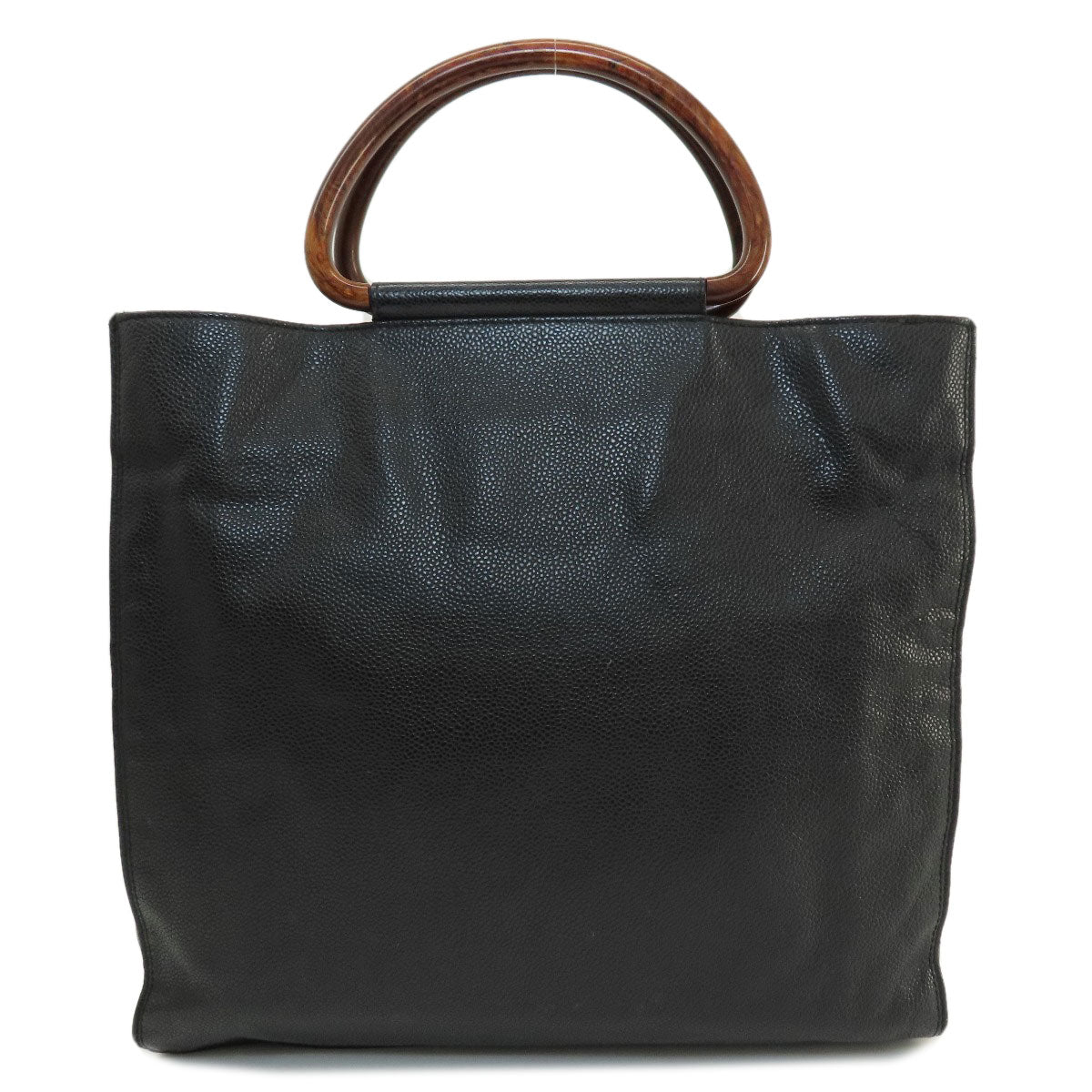 CHANEL COCO Mark Tote Bag Grained Calfskin Skin Ladies [Used]