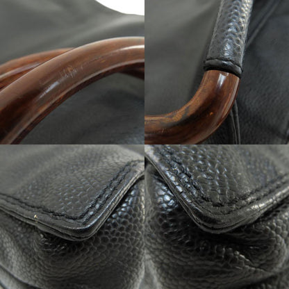 CHANEL COCO Mark Tote Bag Grained Calfskin Skin Ladies [Used]