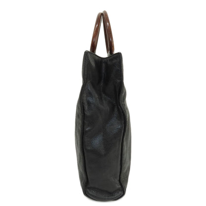 CHANEL COCO Mark Tote Bag Grained Calfskin Skin Ladies [Used]