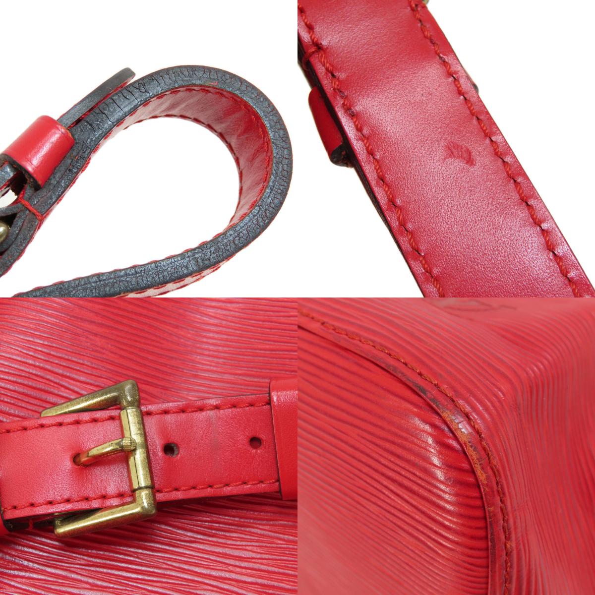 LOUIS VUITTON M44107 Petit Noe Castilean Red Shoulder Bag Epi Leather Ladies [Used]
