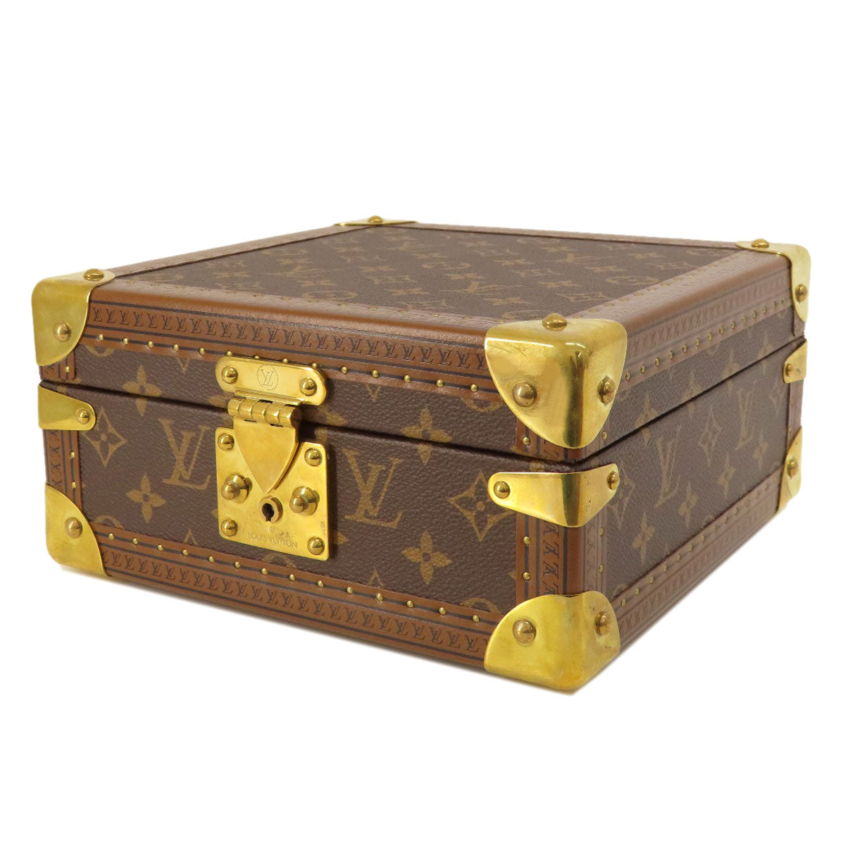 LOUIS VUITTON M10171 Coffret Jouairie Monogram Blue Lagoon Accessory case Monogram canvas MetalLadies [Used]
