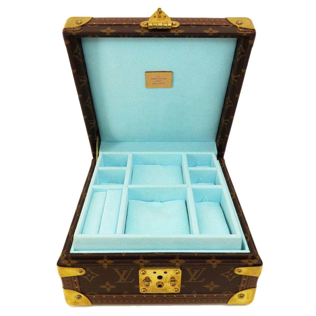 LOUIS VUITTON M10171 Coffret Jouairie Monogram Blue Lagoon Accessory case Monogram canvas MetalLadies [Used]