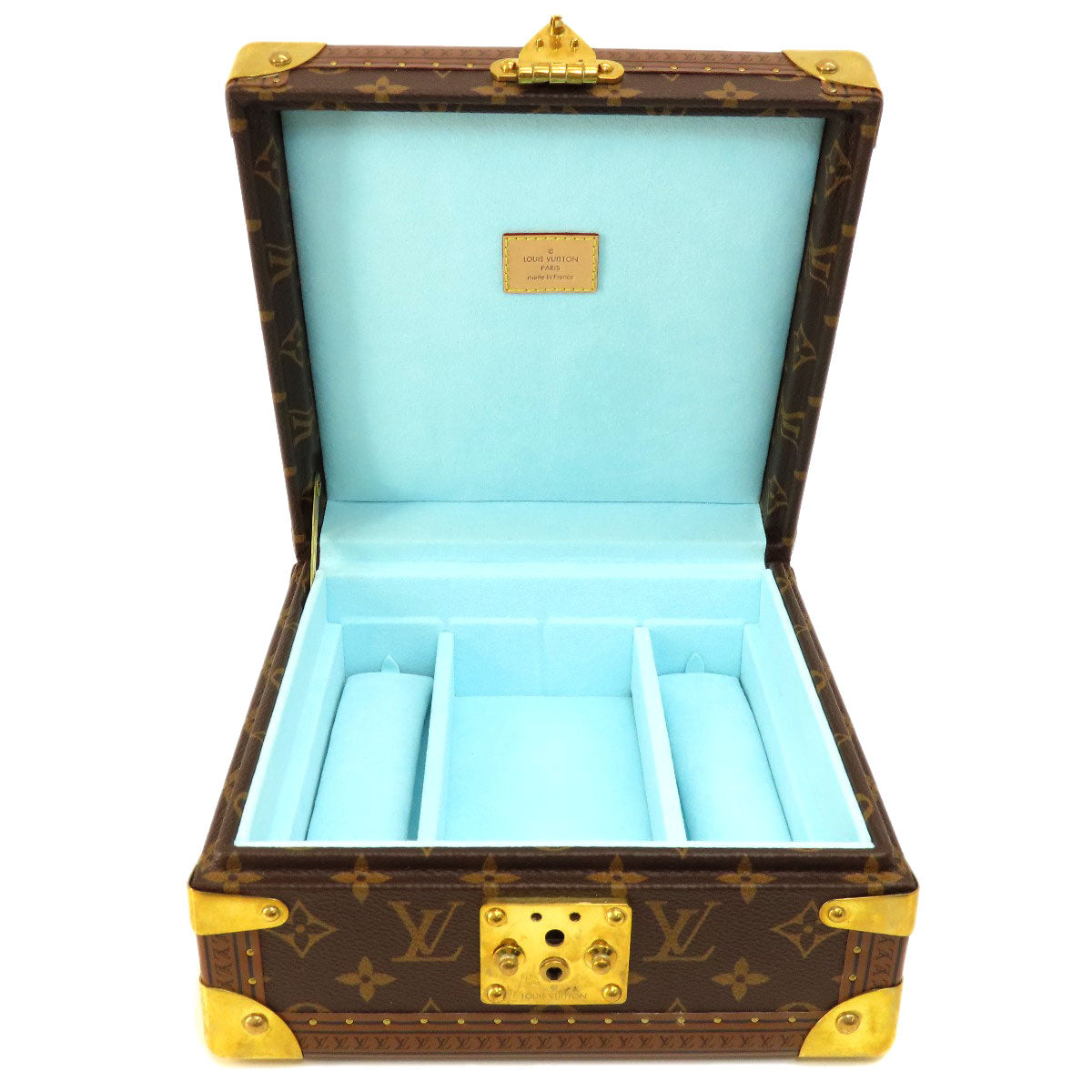 LOUIS VUITTON  M10171 Accessory case Coffret Jouairie Monogram Blue Lagoon Monogram canvas MetalLadies