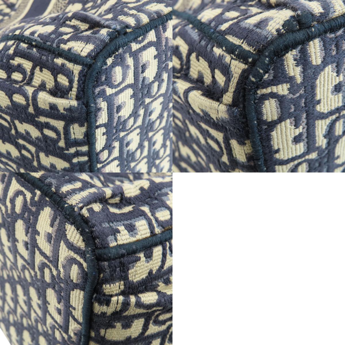 CHRISTIAN DIOR Trotter pattern Tote Bag Canvas Ladies [Used]