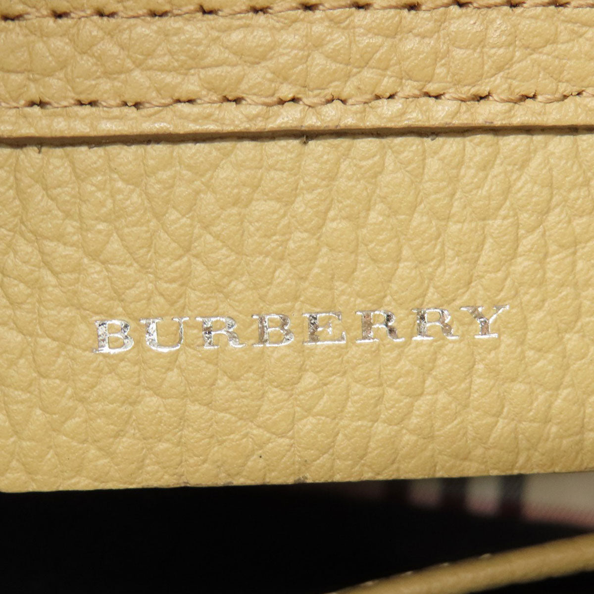 BURBERRY   Shoulder Bag Logo embossed one belt Leather Ladies