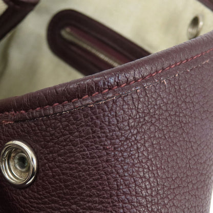HERMES Garden Party TPM Bordeaux SilverHardware Handbag Taurillon Clemence Ladies [Used]