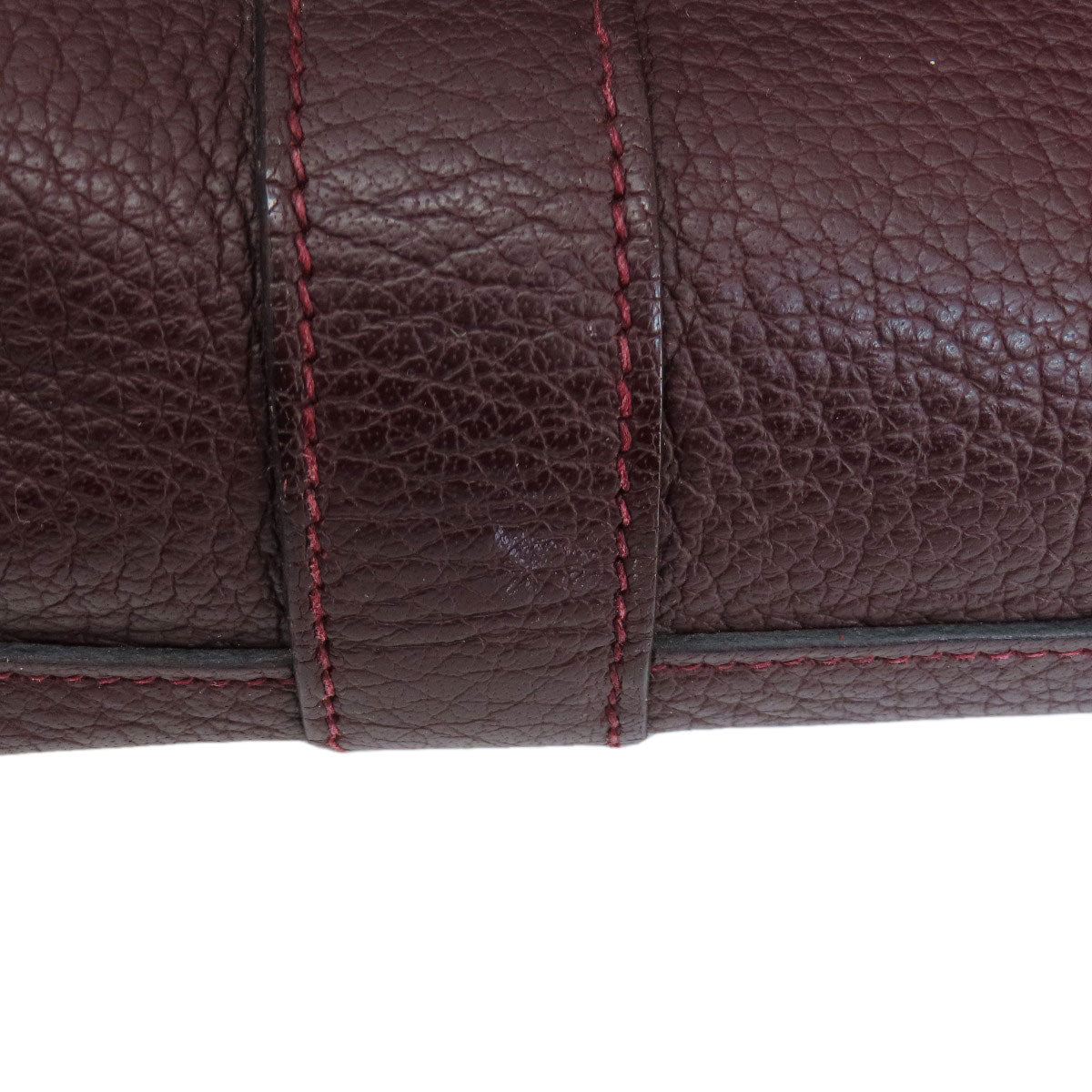 HERMES Garden Party TPM Bordeaux SilverHardware Handbag Taurillon Clemence Ladies [Used]