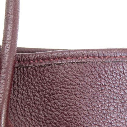 HERMES Garden Party TPM Bordeaux SilverHardware Handbag Taurillon Clemence Ladies [Used]