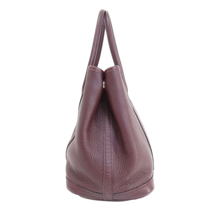 HERMES Garden Party TPM Bordeaux SilverHardware Handbag Taurillon Clemence Ladies [Used]