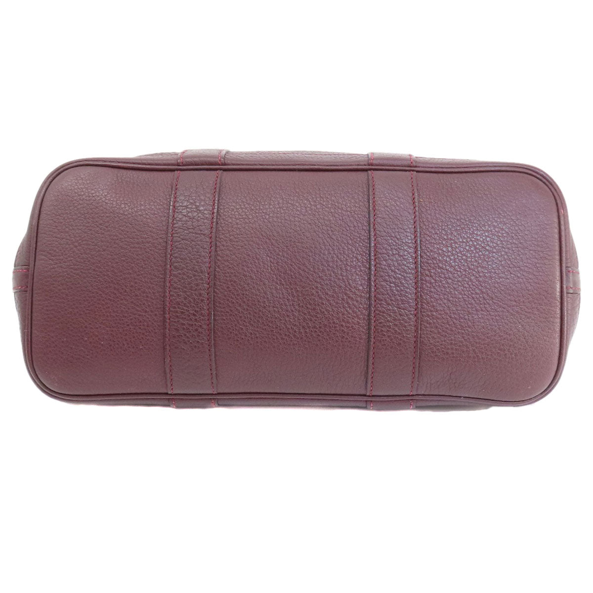 HERMES Garden Party TPM Bordeaux SilverHardware Handbag Taurillon Clemence Ladies [Used]