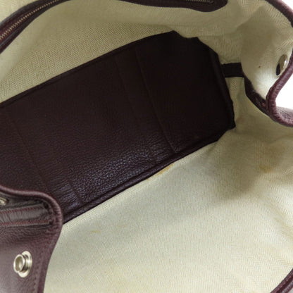 HERMES Garden Party TPM Bordeaux SilverHardware Handbag Taurillon Clemence Ladies [Used]