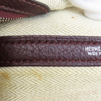 HERMES Garden Party TPM Bordeaux SilverHardware Handbag Taurillon Clemence Ladies [Used]