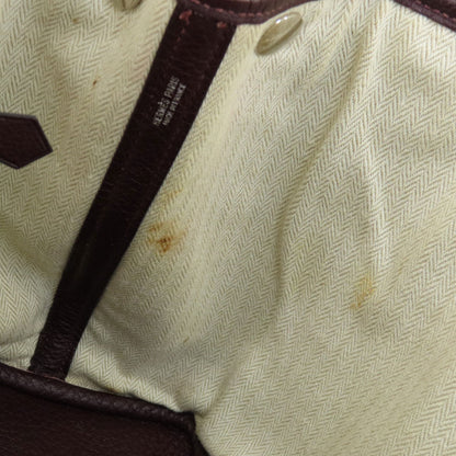 HERMES Garden Party TPM Bordeaux SilverHardware Handbag Taurillon Clemence Ladies [Used]