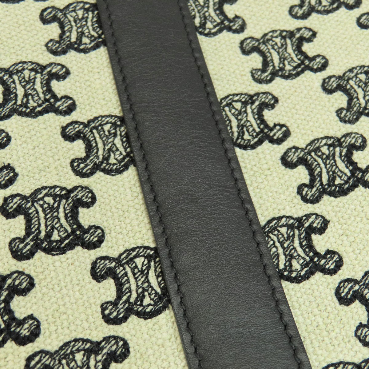 CELINE Small Bucket Triomphe Shoulder Bag Canvas Ladies [Used]