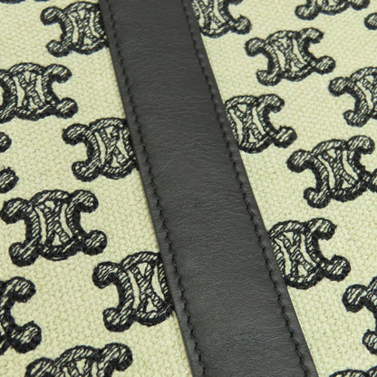 CELINE Small Bucket Triomphe Shoulder Bag Canvas Ladies [Used]