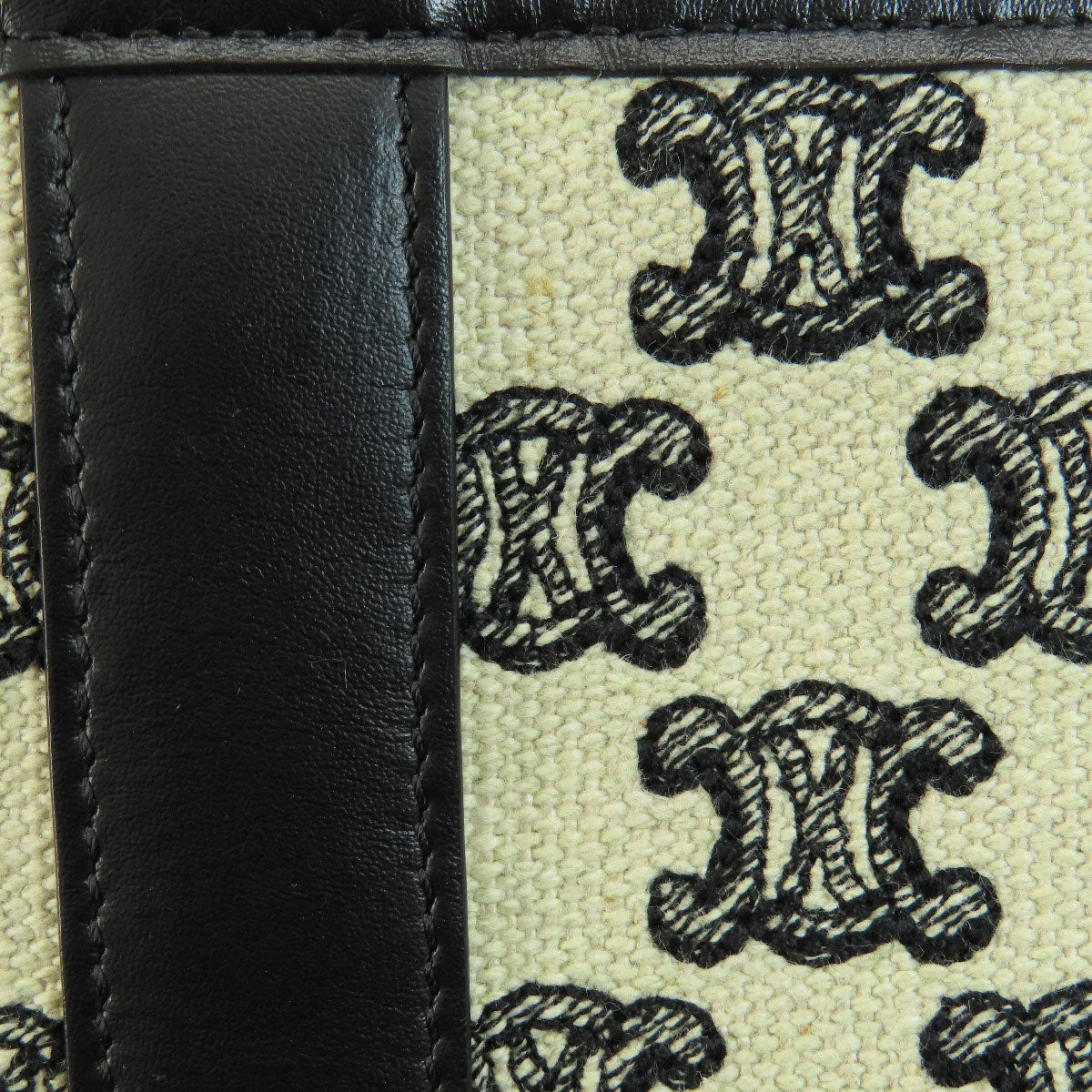 CELINE Small Bucket Triomphe Shoulder Bag Canvas Ladies [Used]