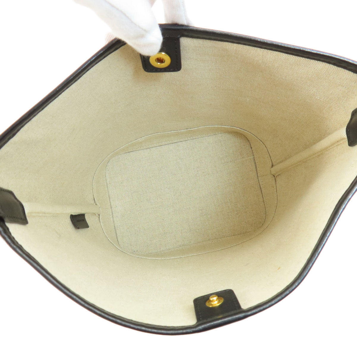 CELINE Small Bucket Triomphe Shoulder Bag Canvas Ladies [Used]