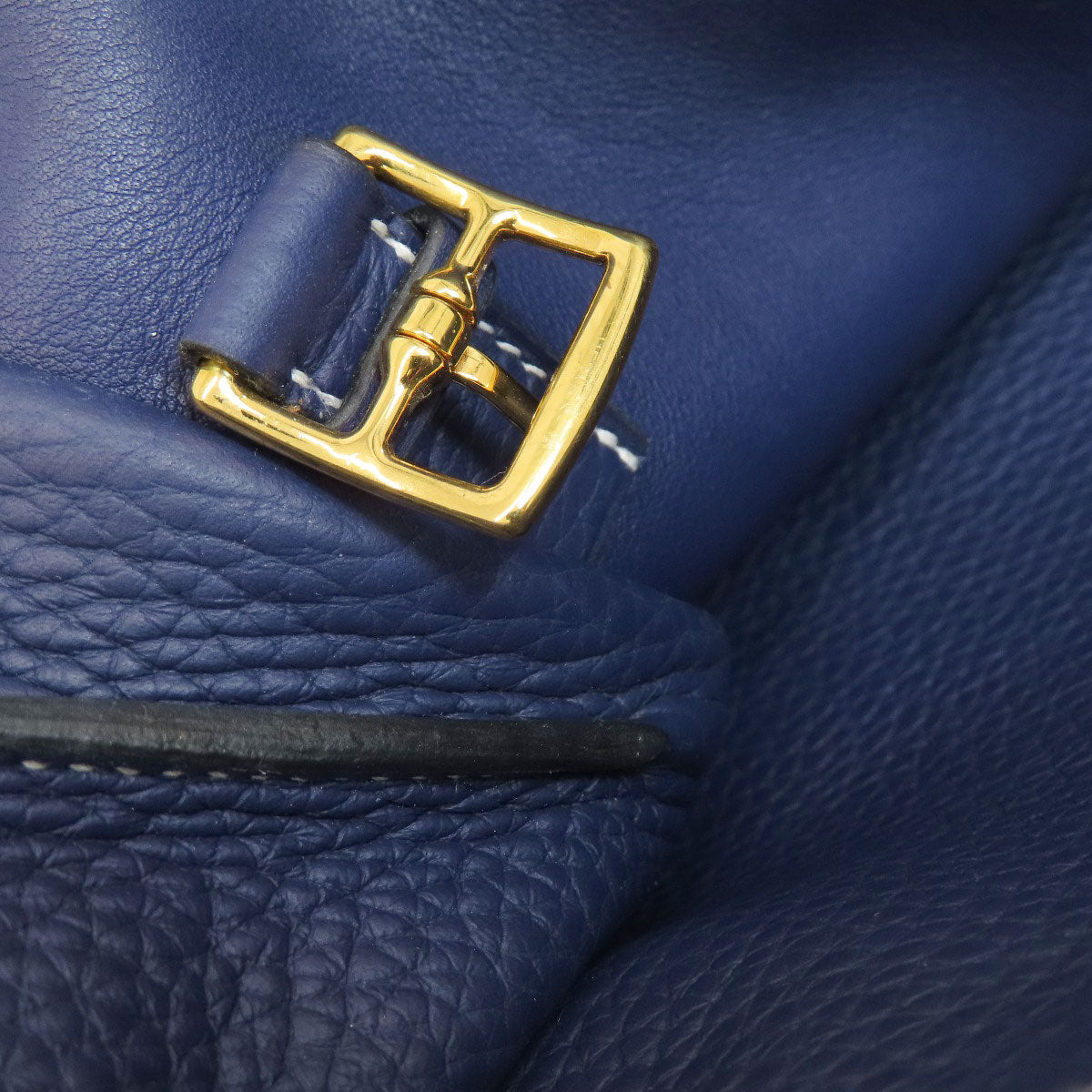 HERMES   Shoulder Bag Alzan 31 Navy GoldHardware Taurillon Clemence Ladies