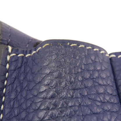 HERMES   Shoulder Bag Alzan 31 Navy GoldHardware Taurillon Clemence Ladies