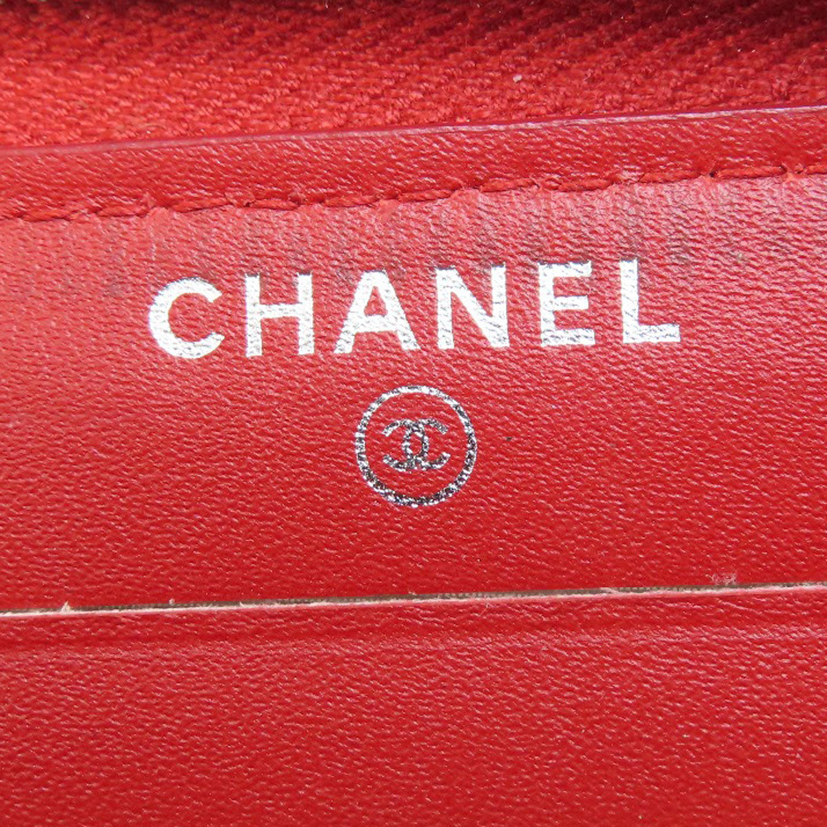 CHANEL   Long wallet (with coin pocket) V-stitch COCO Mark Caviar skin Ladies