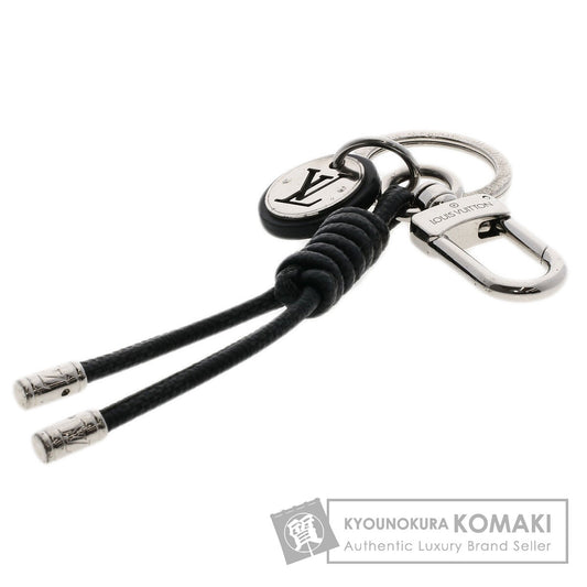 LOUIS VUITTON M67224 Leather Rope Keyring Damier Graphite key ring Metal Damier canvasLadies [Used]