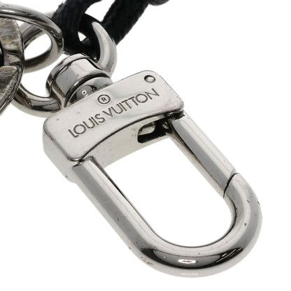 LOUIS VUITTON M67224 Leather Rope Keyring Damier Graphite key ring Metal Damier canvasLadies [Used]