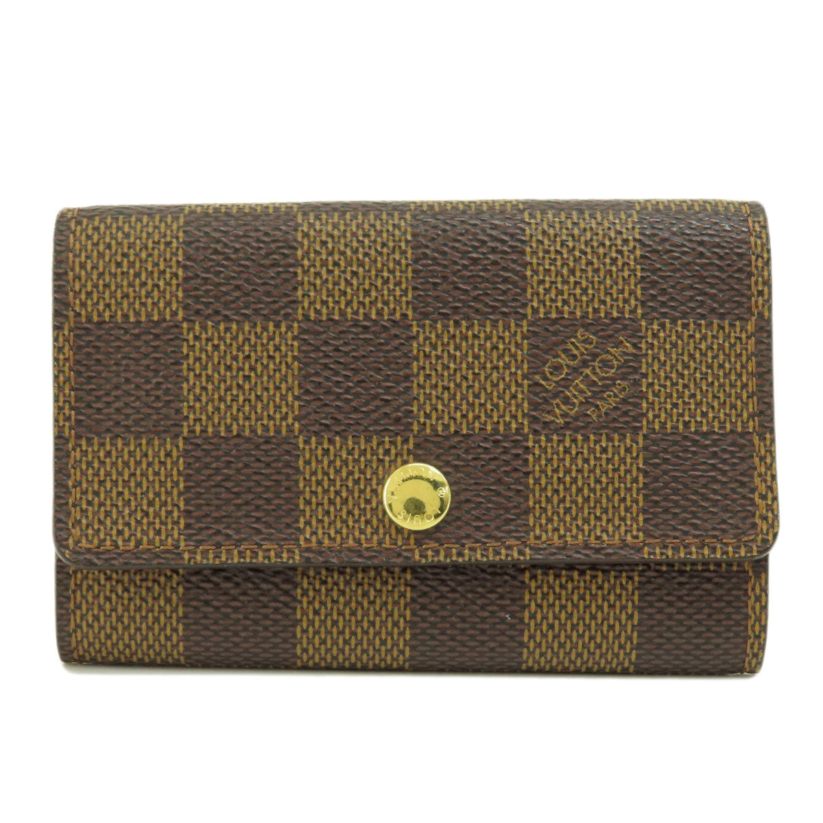 LOUIS VUITTON N62630 Multicles6 Damier Ebenu key holder Damier canvas Ladies [Used]