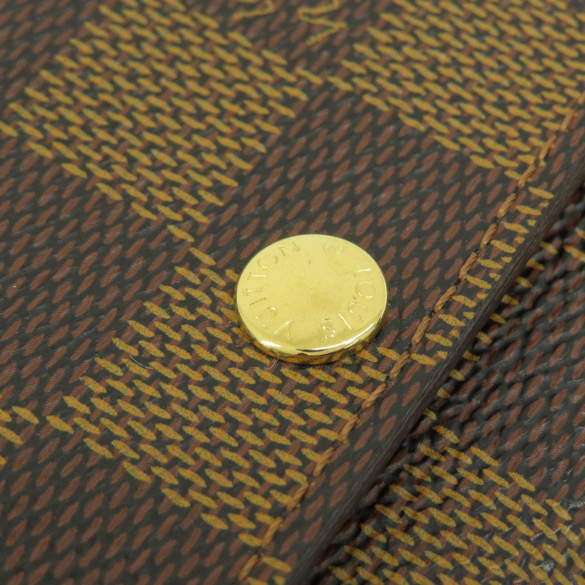 LOUIS VUITTON N62630 Multicles6 Damier Ebenu key holder Damier canvas Ladies [Used]