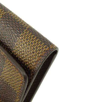 LOUIS VUITTON N62630 Multicles6 Damier Ebenu key holder Damier canvas Ladies [Used]