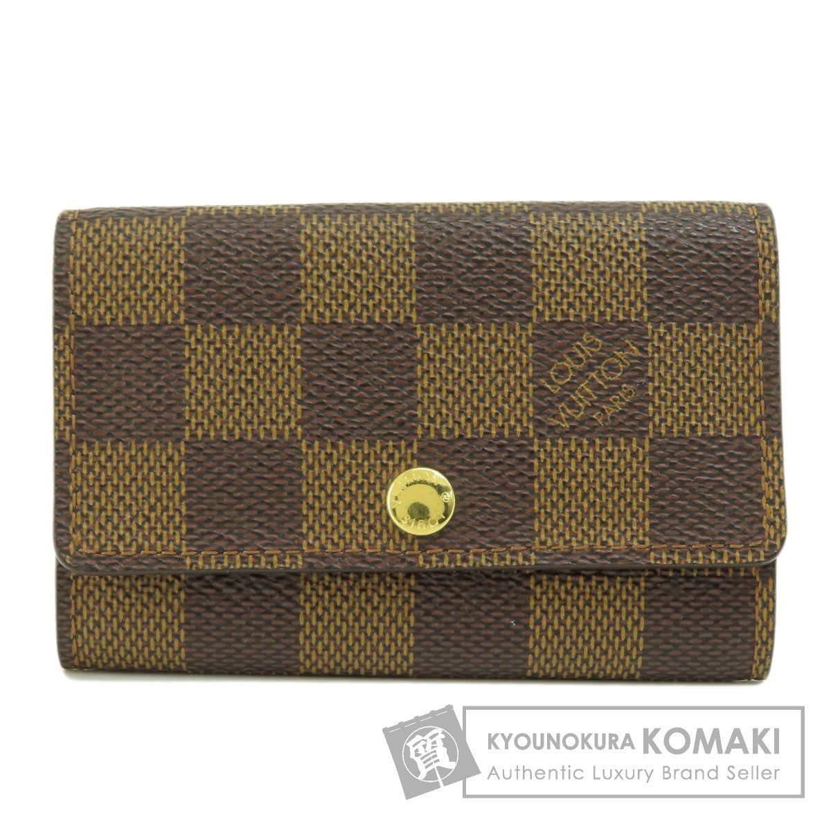 LOUIS VUITTON N62630 Multicles6 Damier Ebenu key holder Damier canvas Ladies [Used]