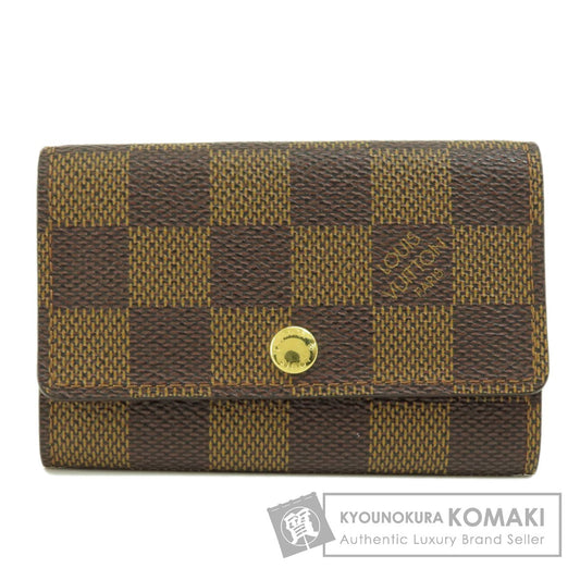 LOUIS VUITTON N62630 Multicles6 Damier Ebenu key holder Damier canvas Ladies [Used]