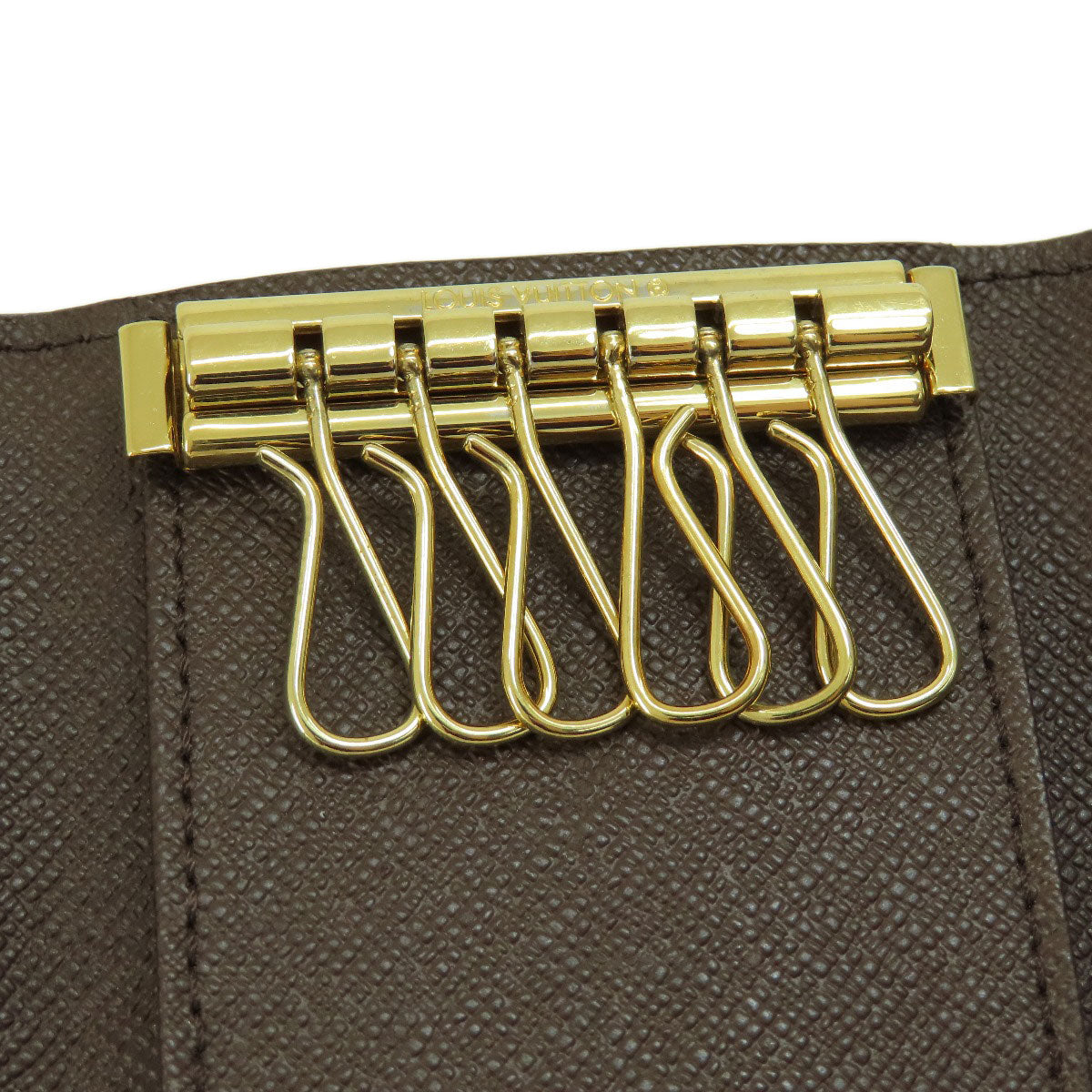 LOUIS VUITTON N62630 Multicles6 Damier Ebenu key holder Damier canvas Ladies [Used]