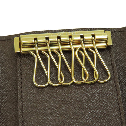 LOUIS VUITTON N62630 Multicles6 Damier Ebenu key holder Damier canvas Ladies [Used]