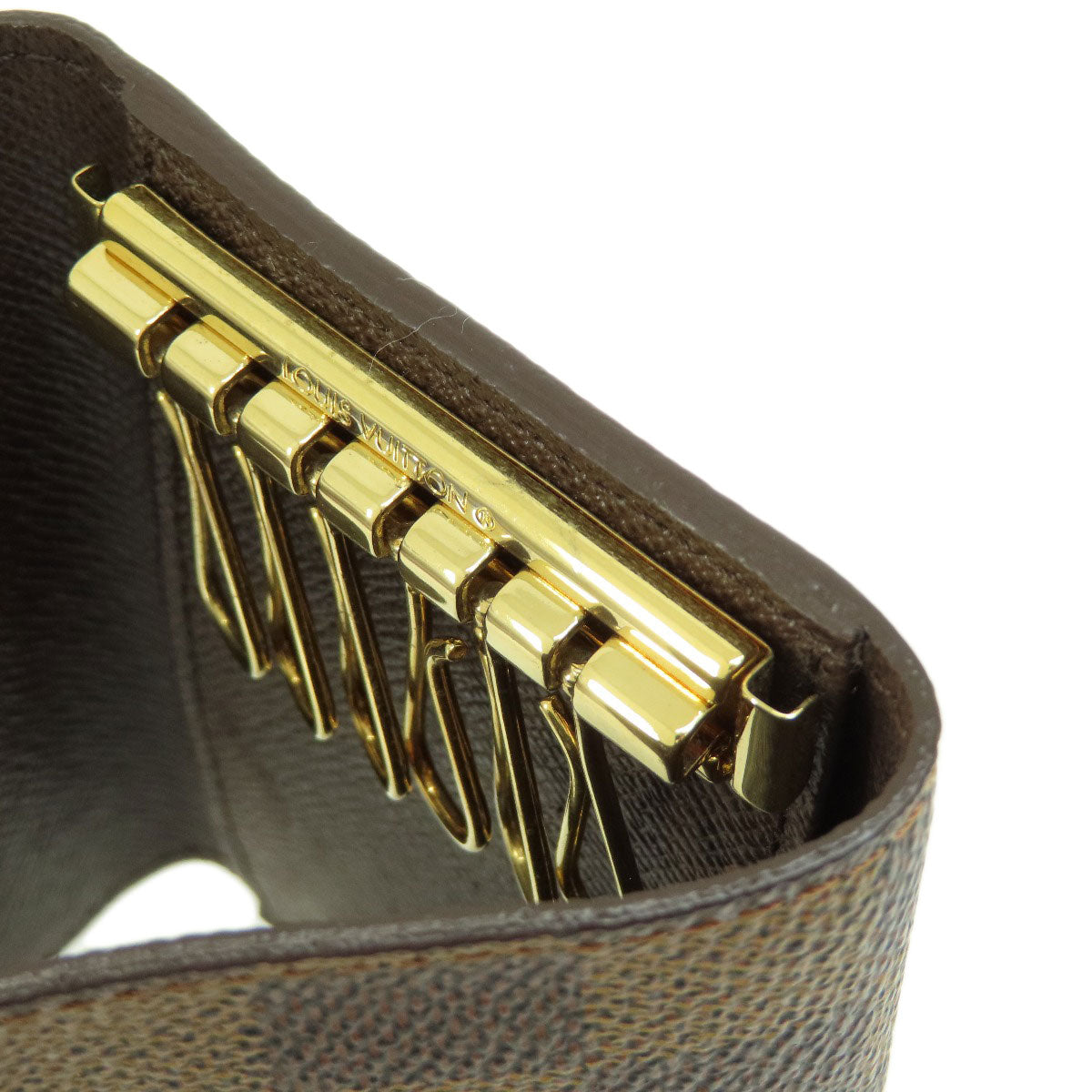 LOUIS VUITTON N62630 Multicles6 Damier Ebenu key holder Damier canvas Ladies [Used]