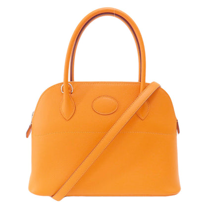 HERMES Bolide27 Apricot SilverHardware Handbag Epsom Ladies [Used]