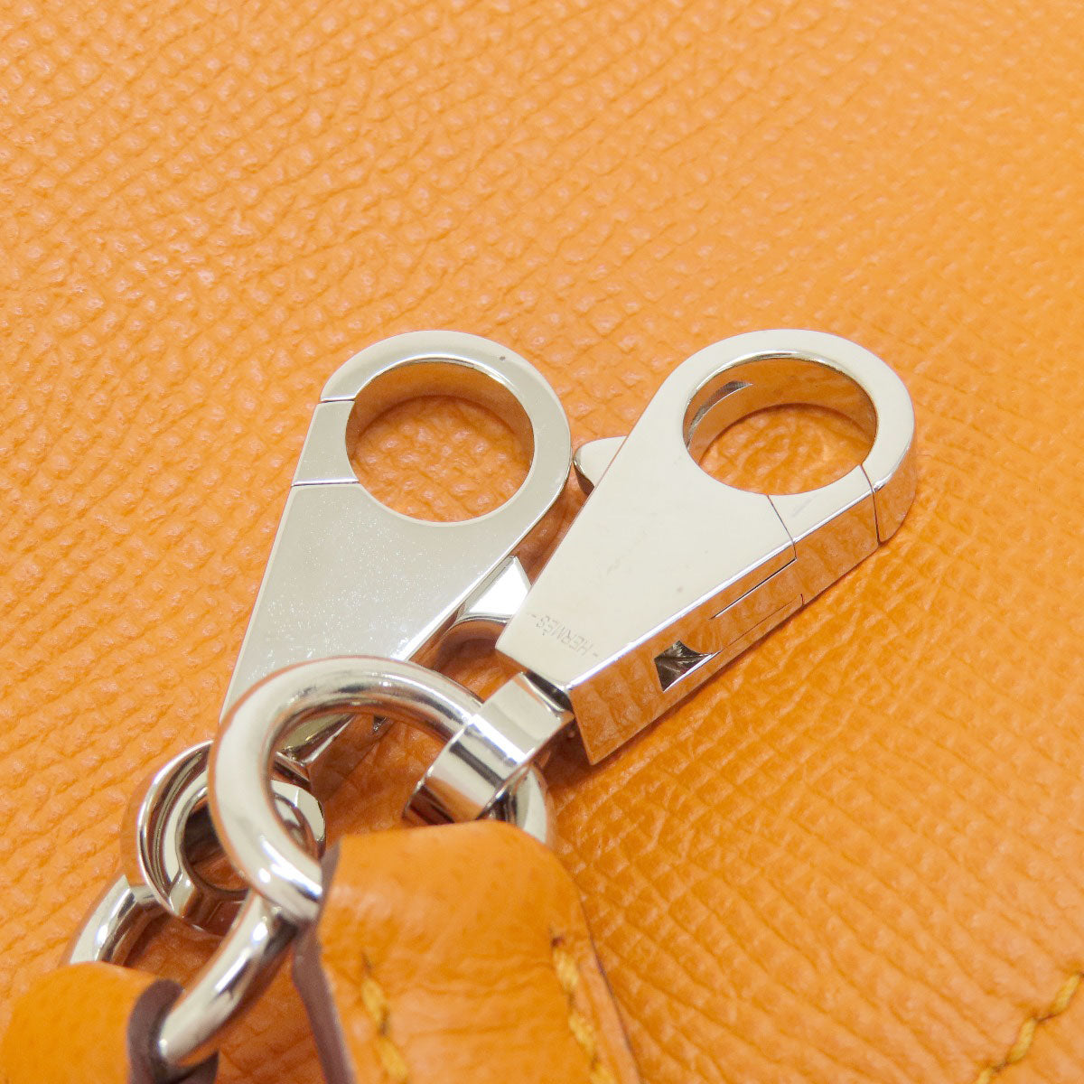 HERMES Bolide27 Apricot SilverHardware Handbag Epsom Ladies [Used]