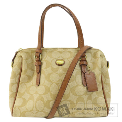 COACH   Handbag Signature 2WAY PVC LeatherLadies