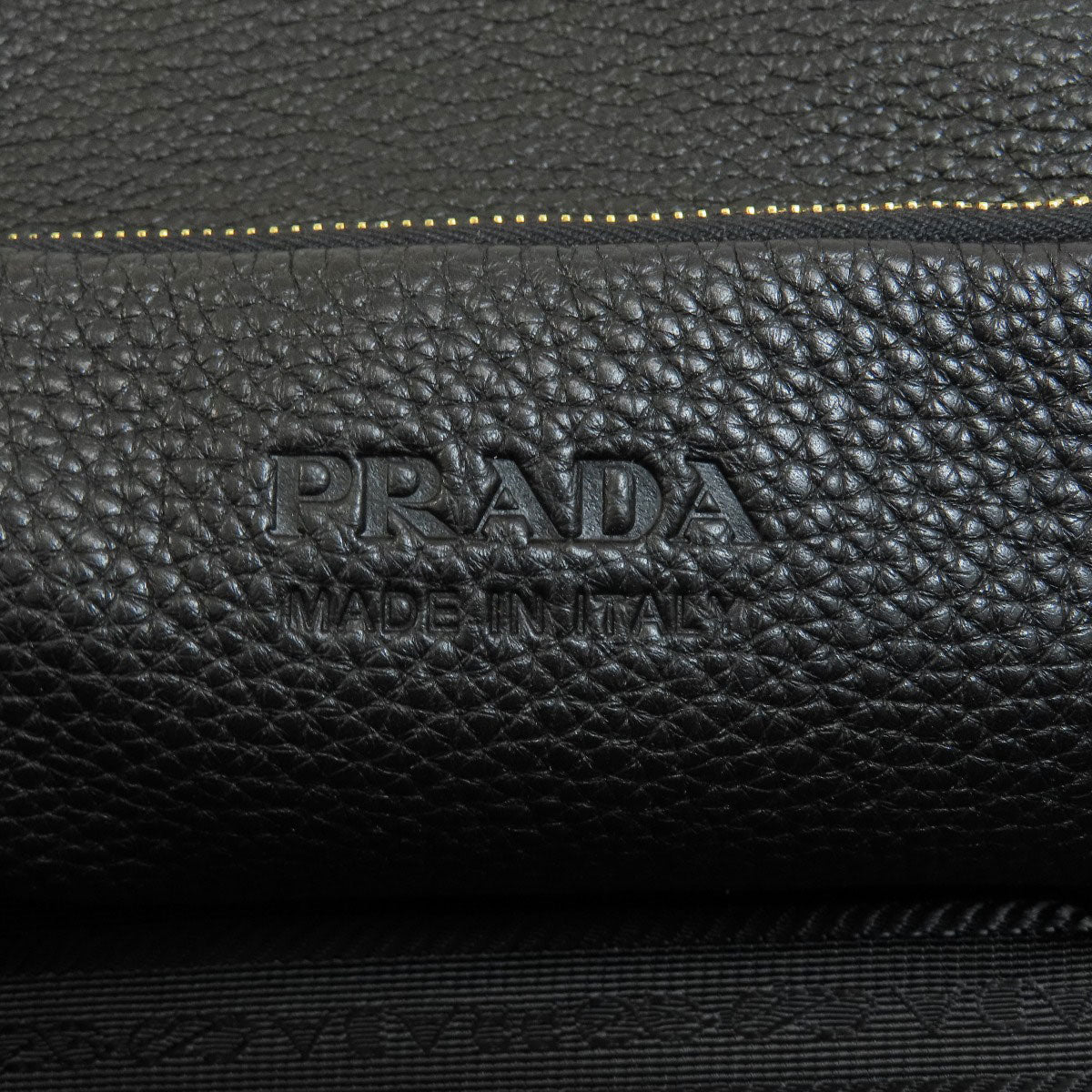 PRADA logo Tote Bag Leather Ladies [Used]