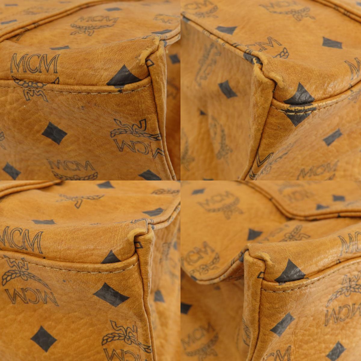 MCM Logo design Shoulder Bag Leather Ladies [Used]
