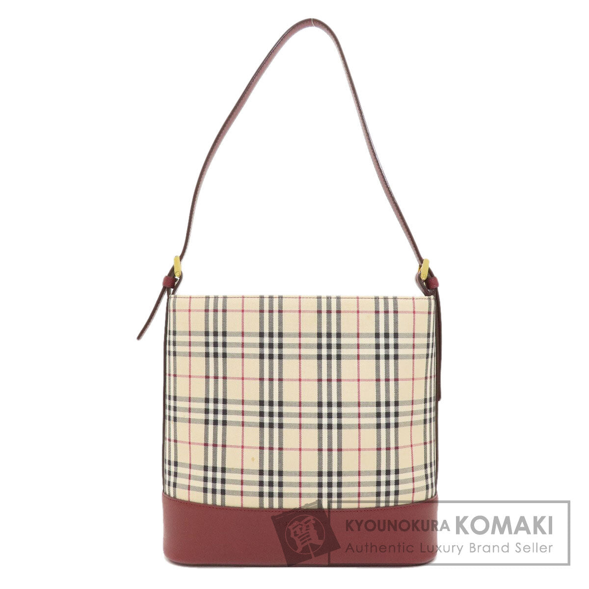 BURBERRY   Handbag Nova Check Canvas LeatherLadies