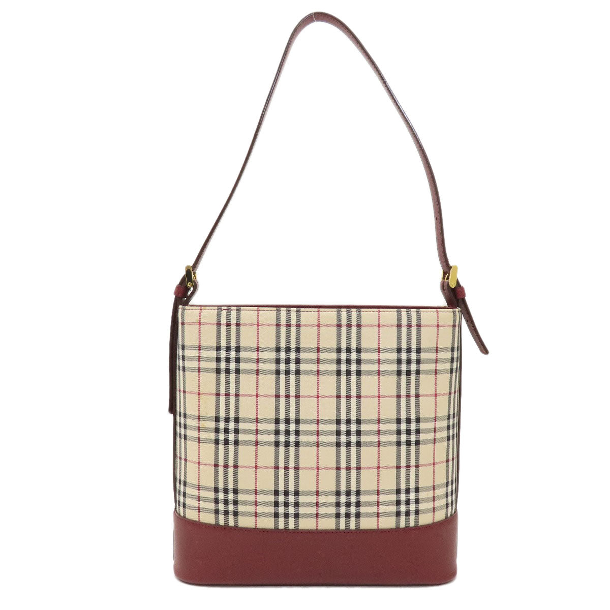 BURBERRY   Handbag Nova Check Canvas LeatherLadies