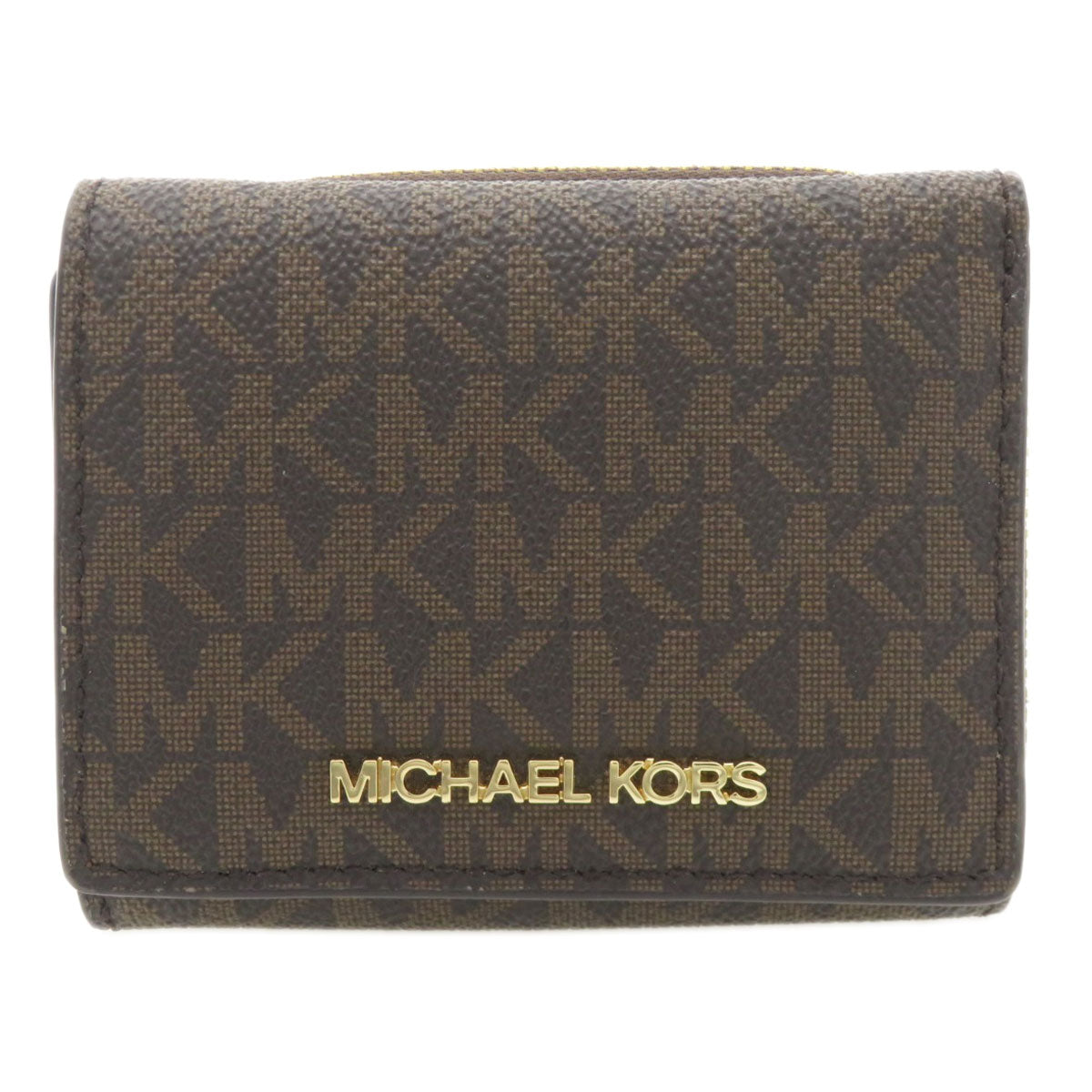 Michael Kors Tri-fold mini wallet Bifold Wallet with Coin Pocket PVC Ladies [Used]