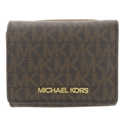 Michael Kors Tri-fold mini wallet Bifold Wallet with Coin Pocket PVC Ladies [Used]