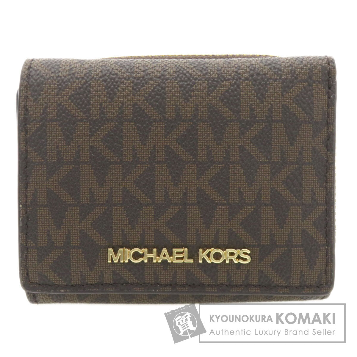 Michael Kors Tri-fold mini wallet Bifold Wallet with Coin Pocket PVC Ladies [Used]