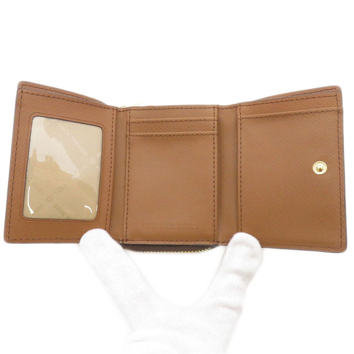 Michael Kors Tri-fold mini wallet Bifold Wallet with Coin Pocket PVC Ladies [Used]