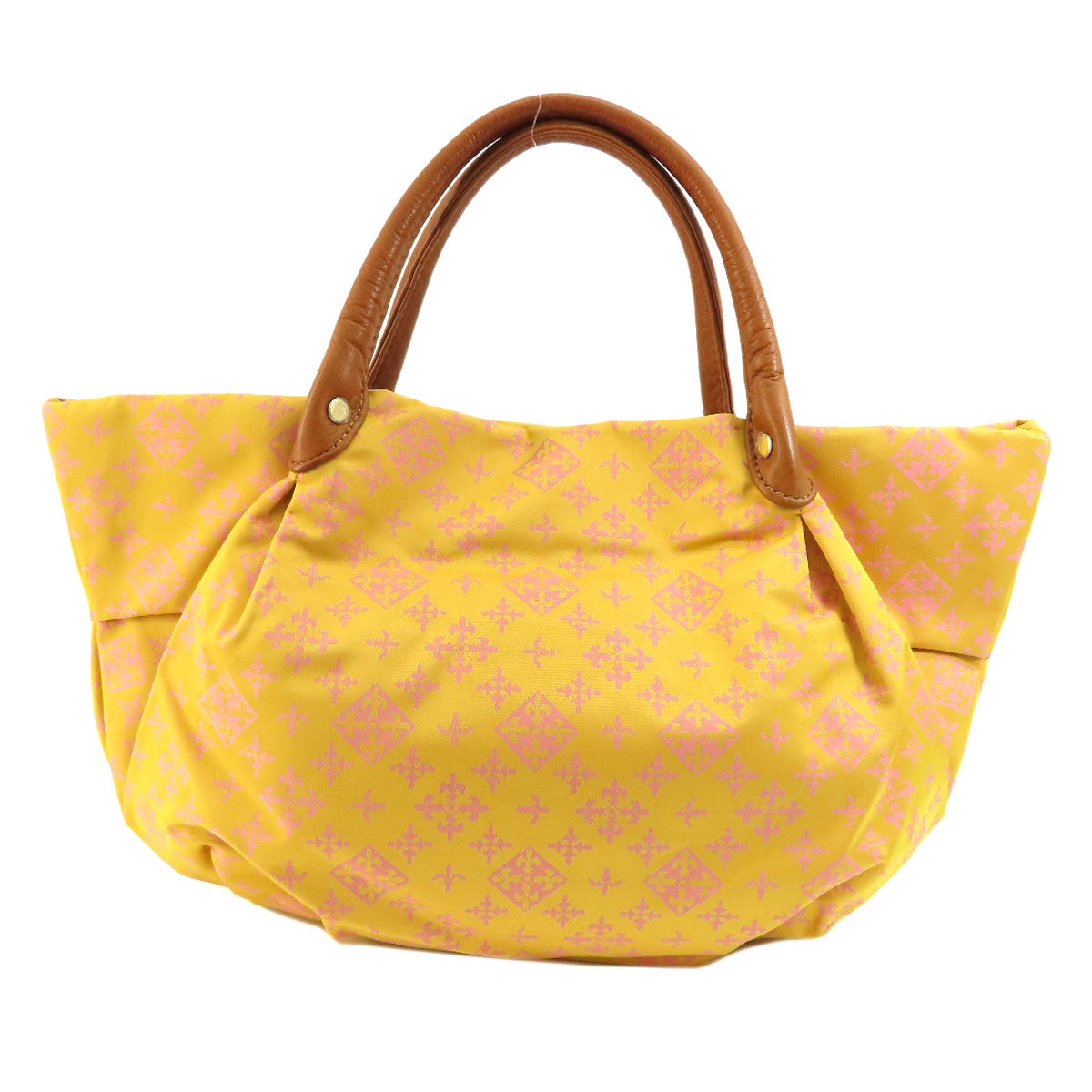 russet Lily crest Handbag Nylon Ladies [Used]
