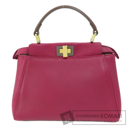 FENDI Peek-a-boo mini Handbag Calf Ladies [Used]