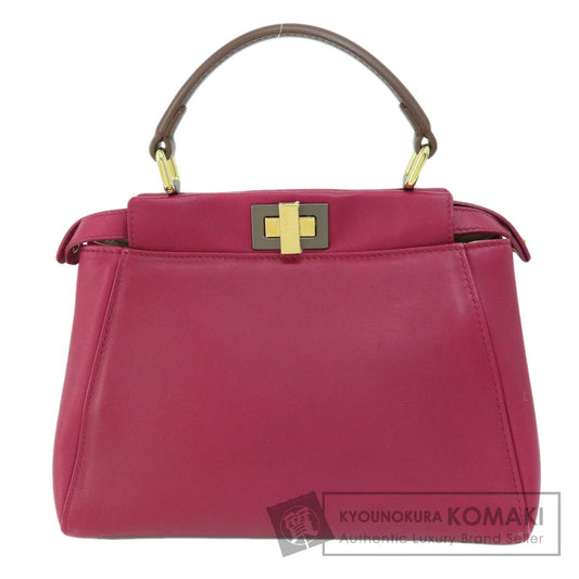 FENDI Peek-a-boo mini Handbag Calf Ladies [Used]
