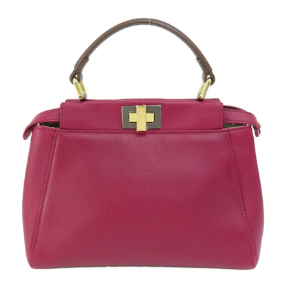FENDI Peek-a-boo mini Handbag Calf Ladies [Used]