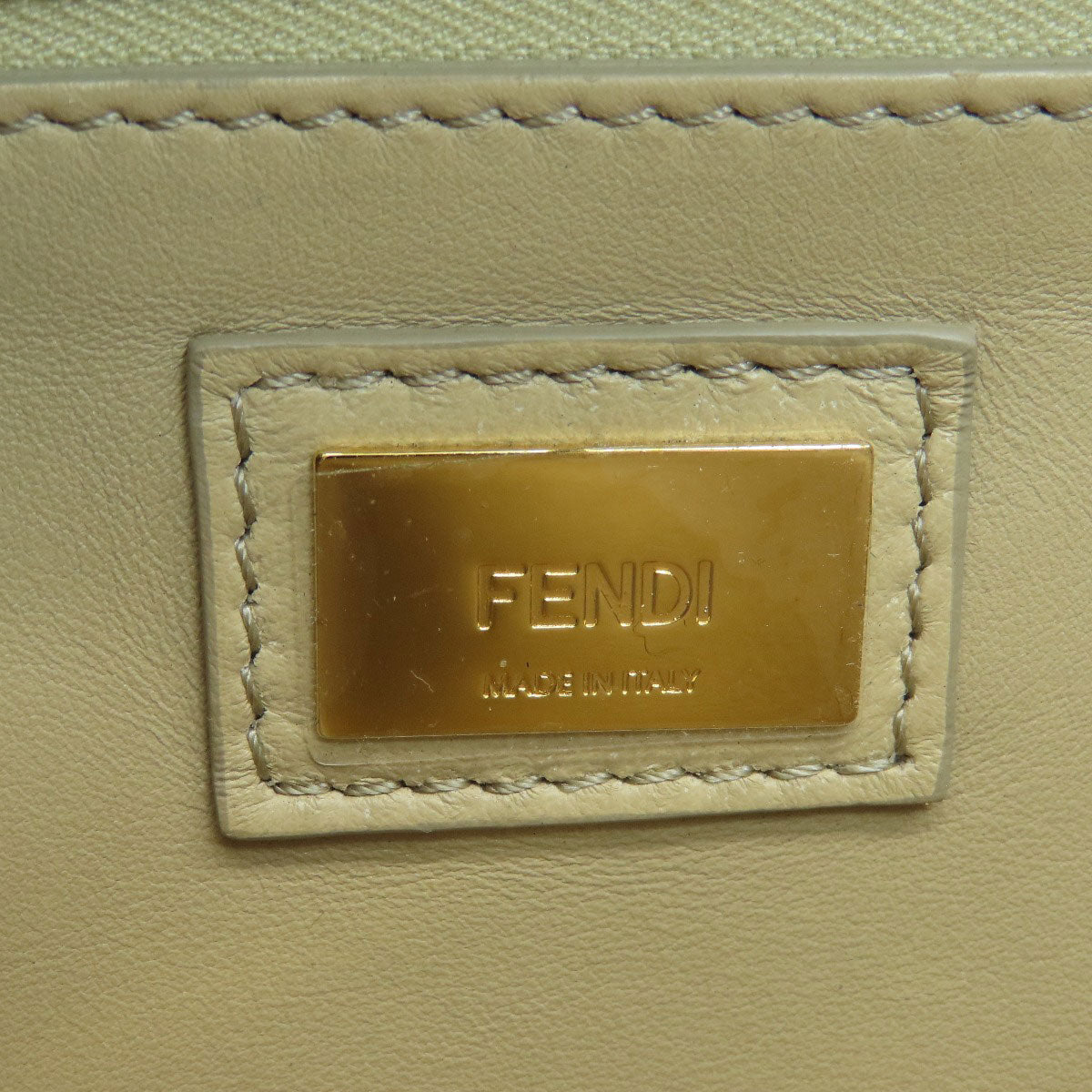 FENDI Peek-a-boo mini Handbag Calf Ladies [Used]